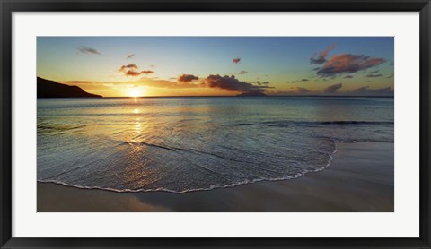 Framed Baie Beau Vallon, Seychelles Print