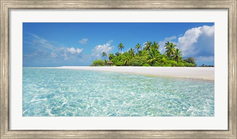 Framed Palm Island, Maldives Print