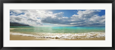 Framed Baie Beau Vallon, Mahe, Seychelles Print