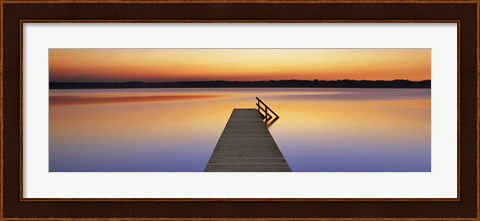 Framed Boardwalk, Bavaria, Germany Print