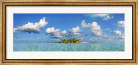 Framed South Male Atoll, Maldives Print