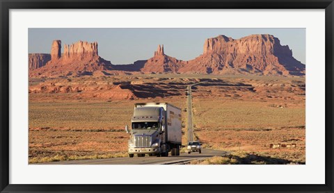 Framed Highway, Monument Valley, USA Print