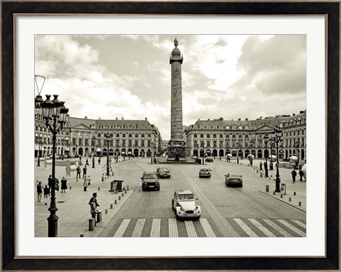 Framed Place Vendome, Paris Print