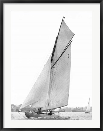 Framed Sailing in Sydney Harbour Print