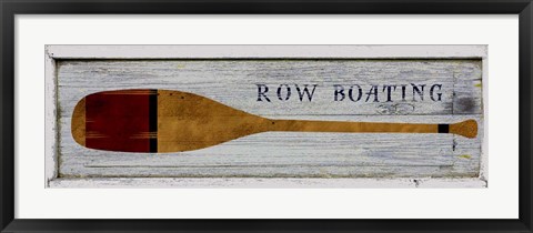 Framed Row Boating Print