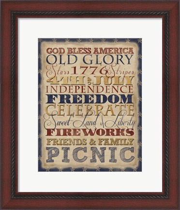 Framed Fourth of July Print