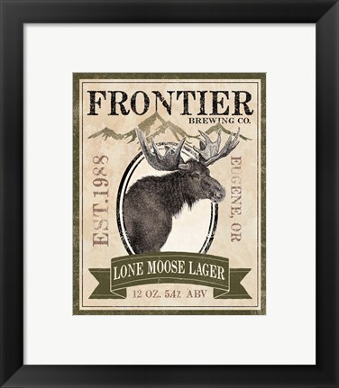 Framed Frontier Brewing II Print