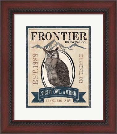 Framed Frontier Brewing III Print