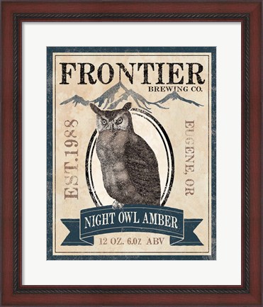 Framed Frontier Brewing III Print