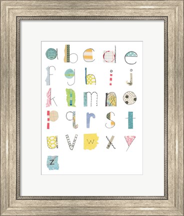 Framed Alphabet II Print