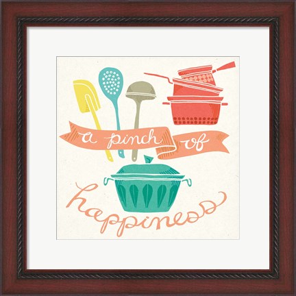 Framed Pinch of Happiness Print