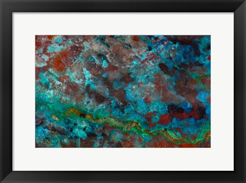 Framed Shattuckite Vulture Mountain Arizona Print