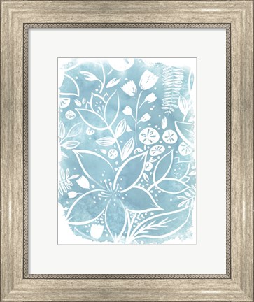 Framed Garden Batik VIII Print