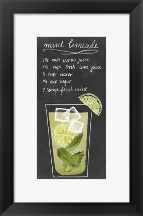 Framed Summer Drinks IV Print
