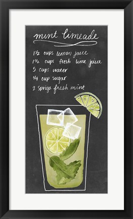 Framed Summer Drinks IV Print