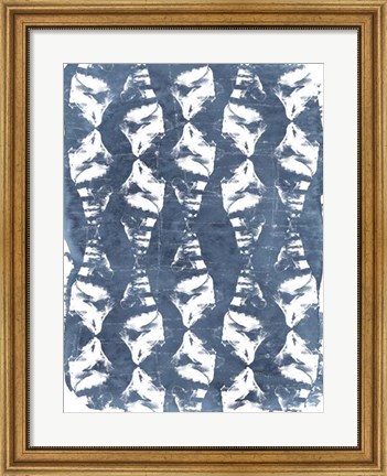 Framed Batik Shell Patterns IV Print