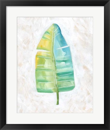 Framed Ocean Side Palms  V Print