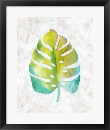 Framed Ocean Side Palms  VI Print