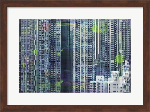 Framed Hong Kong Sky 6 Print