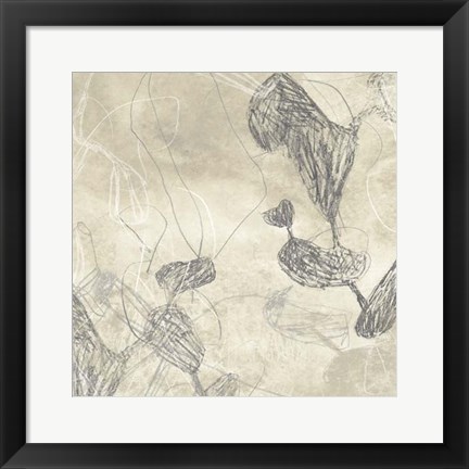 Framed Graphite Inversion III Print