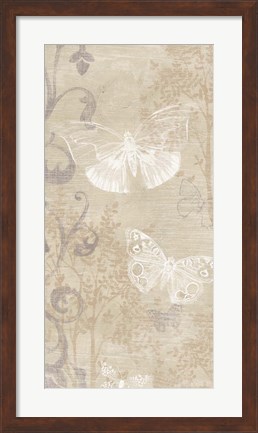 Framed Butterfly Forest I Print