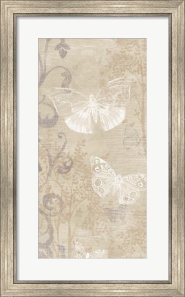 Framed Butterfly Forest I Print