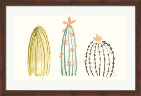 Framed Funky Succulents II Print