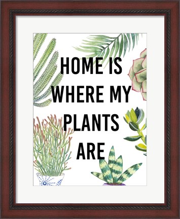 Framed Plant Love VI Print