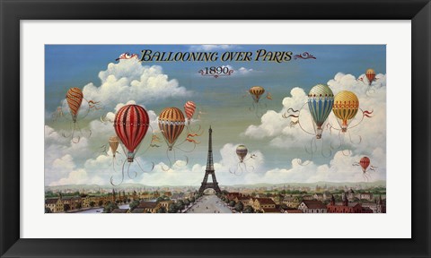 Framed Ballooning Over Paris Print