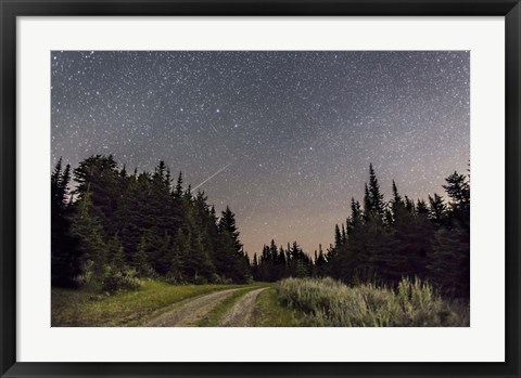 Framed Meteor and Big Dipper, Mount Kobau, Canada Print