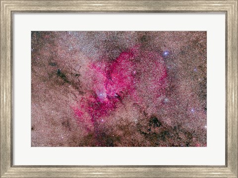 Framed NGC 6193 Nebulosity in Ara with several open Clusters Print