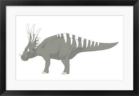 Framed Styracosaurus Print