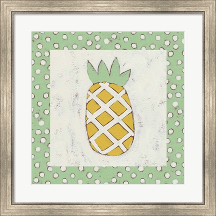 Framed Pineapple Vacation II Print