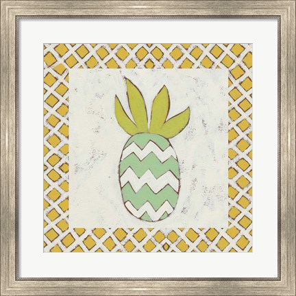Framed Pineapple Vacation III Print