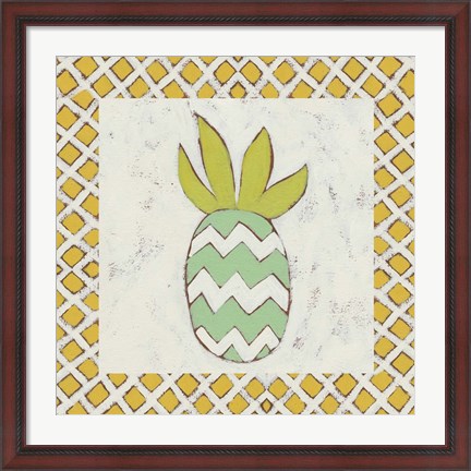 Framed Pineapple Vacation III Print