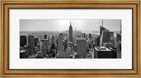 Framed Aerial view of cityscape, NY Print