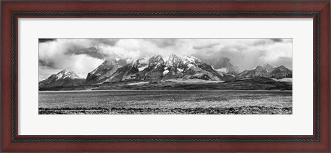 Framed View of the Sarmiento Lake in Torres del Paine National Park, Patagonia, Chile Print