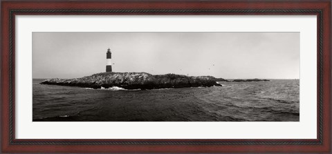 Framed Les Eclaireurs Lighthouse, Patagonia, Argentina Print