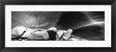 Framed Rock formations, Antelope Canyon, Lake Powell Navajo Tribal Park, Arizona Print