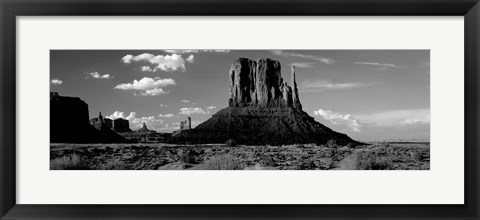 Framed Mittens, Monument Valley Tribal Park, Utah Print