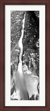 Framed Stream flowing through rocks, North Creek, Zion National Park, Utah Print