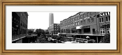 Framed Bricktown Mercantile, Oklahoma City, Oklahoma Print