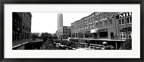Framed Bricktown Mercantile, Oklahoma City, Oklahoma Print