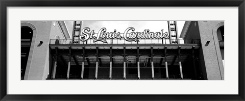 Framed Low angle view of the Busch Stadium in St. Louis, Missouri Print