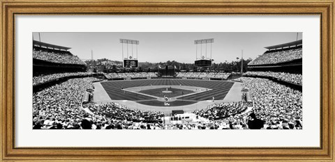 Framed Dodgers vs. Angels, Dodger Stadium, City of Los Angeles, California Print