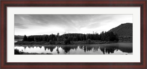 Framed Wyoming, Grand Teton Park, Ox Bow Bend Print