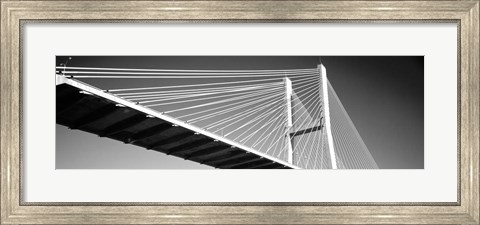 Framed Talmadge Memorial Bridge, Savannah, Georgia Print