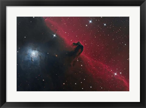 Framed Horsehead Nebula in the Constellation Orion Print