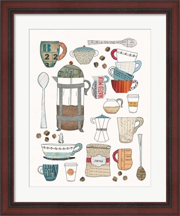 Framed Coffee Chart II Print