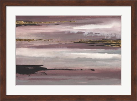 Framed Gilded Storm IV Print
